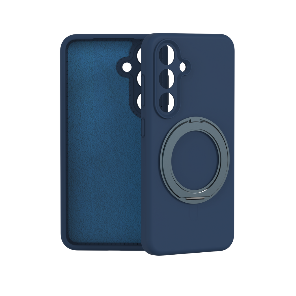 Case for iPhone 16 Pro with 360°Spin Stand,6.3" Blue Magnetic 360°Spin Stand,Compatible with Mag-Safe,Soft Silicone 16 Pro Case Visit the LEKMOTIN Store