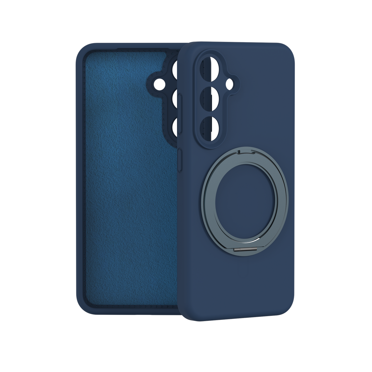 Case for iPhone 16 Pro with 360°Spin Stand,6.3" Blue Magnetic 360°Spin Stand,Compatible with Mag-Safe,Soft Silicone 16 Pro Case Visit the LEKMOTIN Store