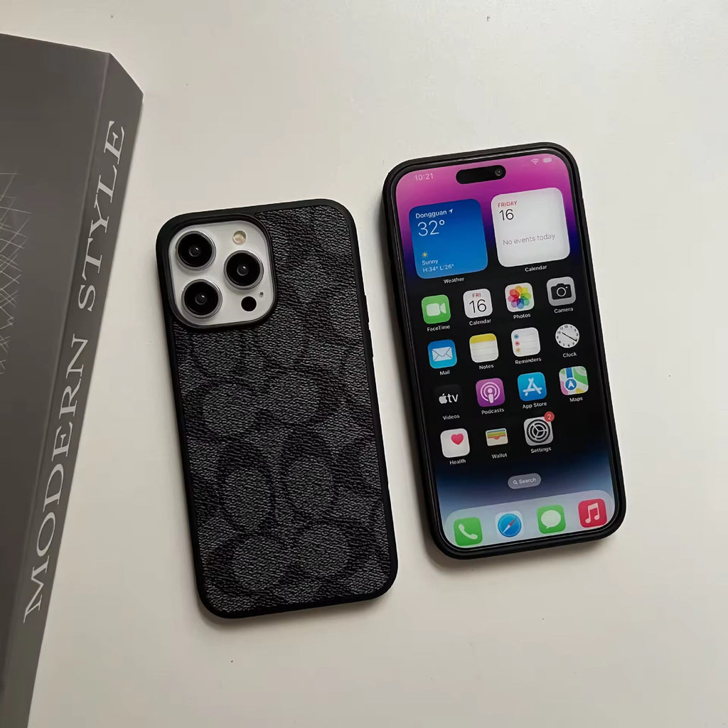 COACH BLACK iPhone Case