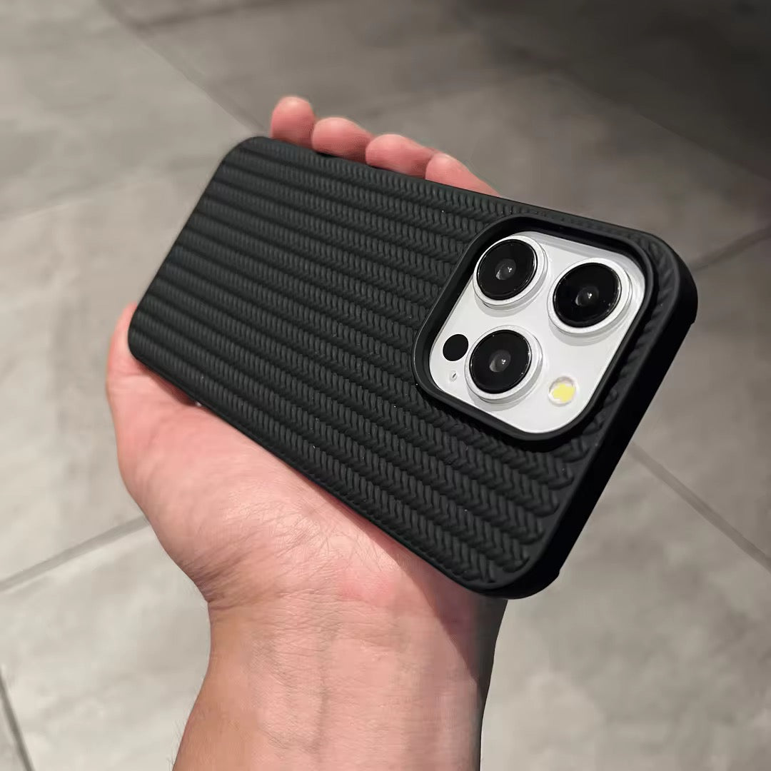 Black Woven iPhone Case