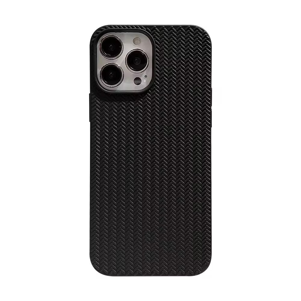 Black Woven iPhone Case